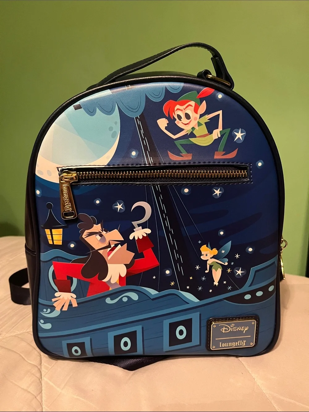 Loungefly Disney Peter Pan Mini Backpack - Blue, Red, Green